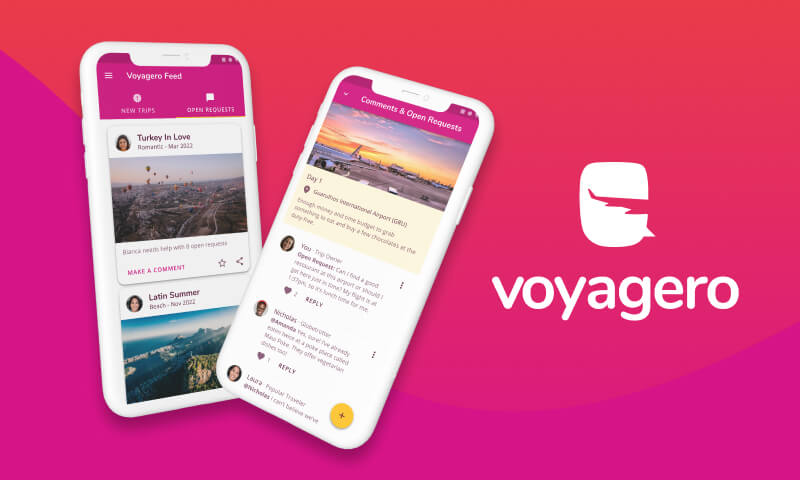 Voyagero social travel experiences web app