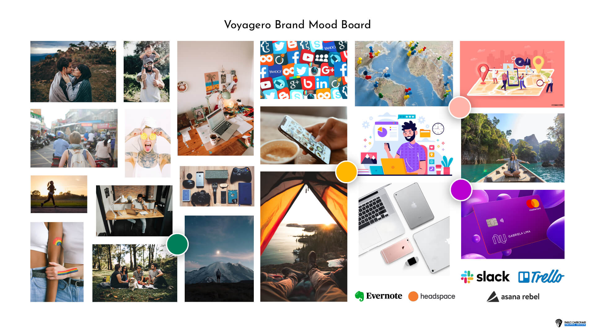 Voyagero Mood board